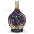 Miniatyrbild 1 av 4: INN Luftfuktare 12,95x12,95x22,86cm Nattljus 7 färger Timerinställning Aroma Lampa 3D Fireworks Aroma Diffuser