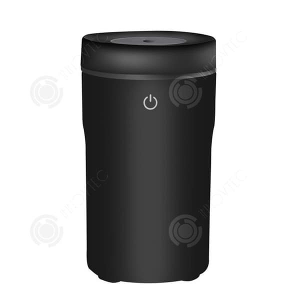 INN Luftfuktare USB mini luftfuktare 5w 5V/1A tyst design liten enhet dimutgång 8 ml/h dimma 7x7x13cm svart