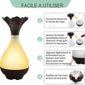 Miniatyrbild 3 av 4: INN Luftfuktare 100ml eterisk oljespridare Ultraljud Elektrisk tyst luftfuktare Nattljus för hemmet