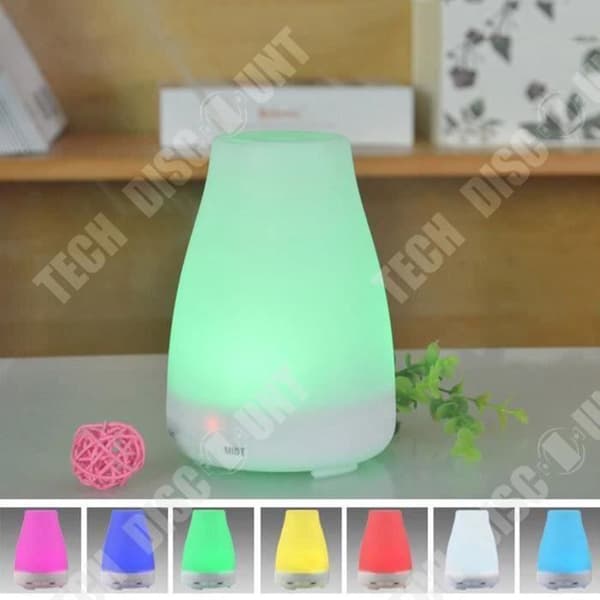 TD® HUMIDIFIER 120ML Mini Ultrasonic Aroma Essential Oil Diffuser - Renande luftbehandling för hemmet...