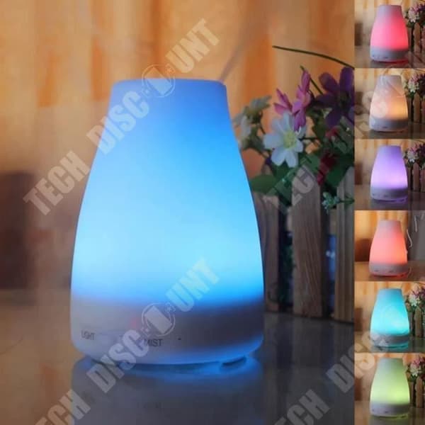 TD® HUMIDIFIER 120ML Mini Ultrasonic Aroma Essential Oil Diffuser - Renande luftbehandling för hemmet...