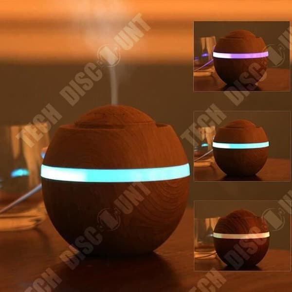 TD® Baby Air Luftfuktare 500ml USB Air Aroma Luftfuktare Ultrasonic LED Färgbyte eterisk oljespridare