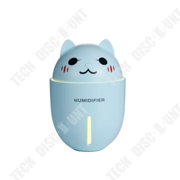 TD® 3-i-1 USB Luftfuktare 320ml Cool Mist Mini Ultrasonic Luftfuktare med LED-ljus (blått)