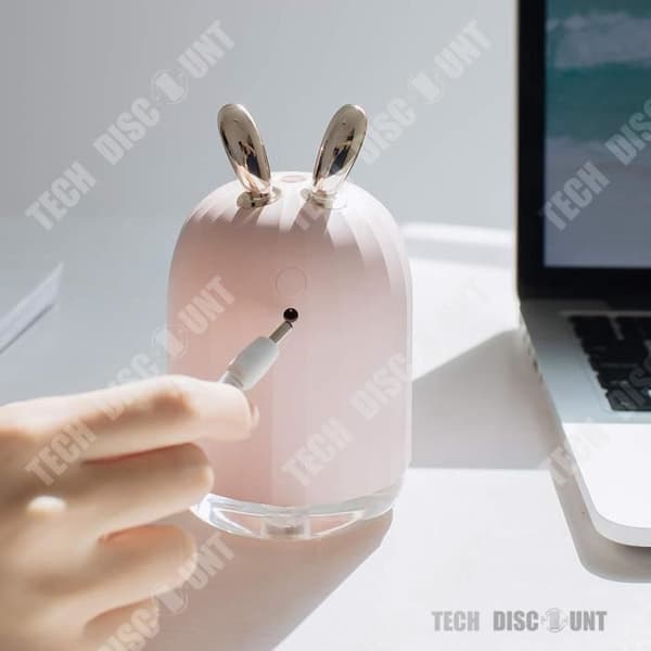 TD® Luftfuktare Hem Baby Rumsspridare Dekoration USB Uppladdningsbart ljus Nattljus Snabbspray Vacker design