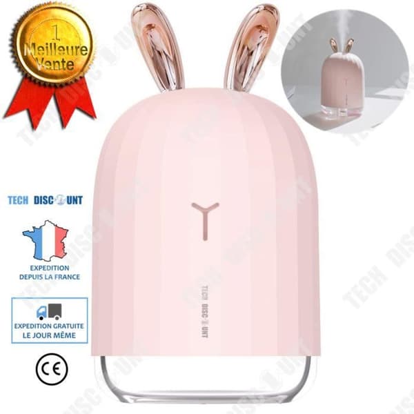 TD® Luftfuktare Hem Baby Rumsspridare Dekoration USB Uppladdningsbart ljus Nattljus Snabbspray Vacker design