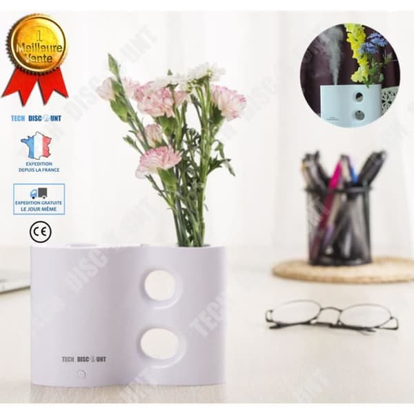 TD® Hemluftfuktare Babyrum Tyst blomstervas Barn eteriska oljor Purifier Diffuser Aromaterapi