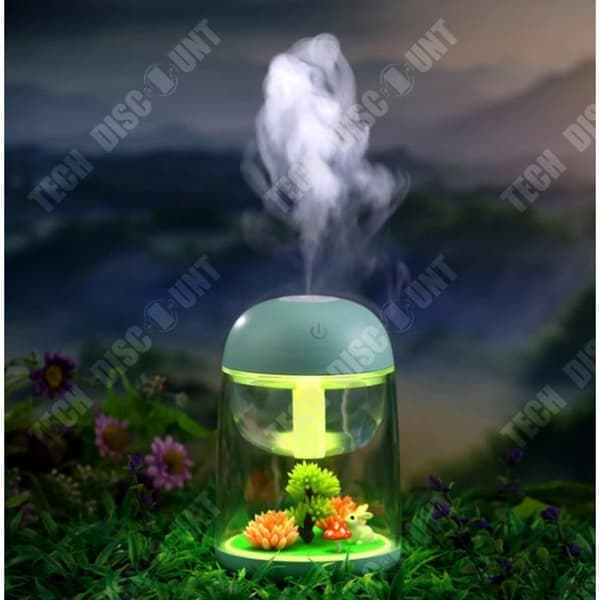 TD® HUMIDIFIER Lampa Air eterisk olja Diffuser Nattljusdekoration - Luftrenare behandling heminredning