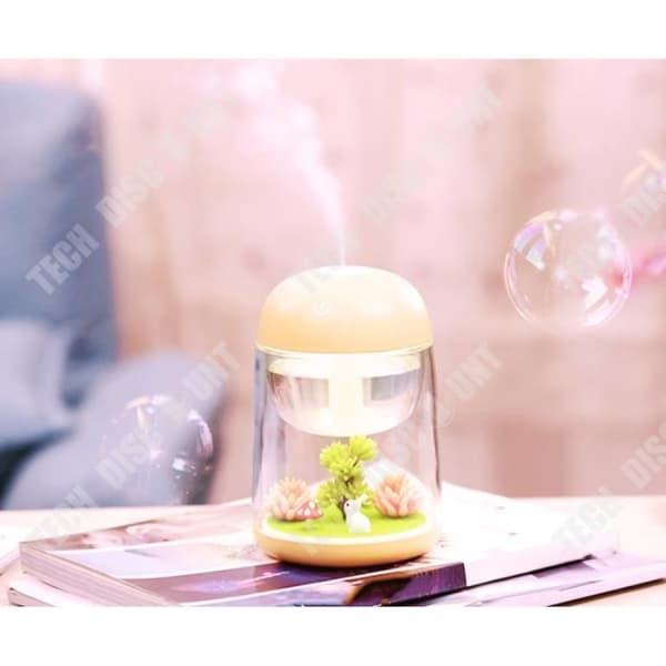 TD® HUMIDIFIER Lampa Air eterisk olja Diffuser Nattljusdekoration - Luftrenare behandling heminredning