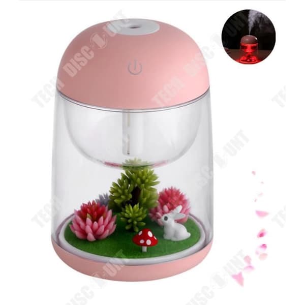 TD® HUMIDIFIER Lampa Air eterisk olja Diffuser Nattljusdekoration - Luftrenare behandling heminredning