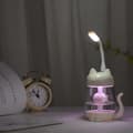 Miniatyrbild 4 av 4: 3 i 1 led luftfuktare, luftbefuktare inomhus, tyst luftbefuktare för hemmet, bil - vit
