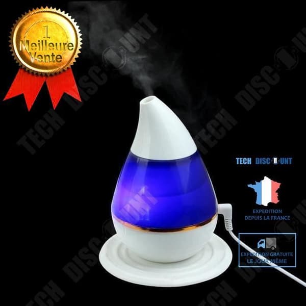 TD® Ultrasonic Luftfuktare Doftspridare för hemmet Luftrenare Atomizer Blå