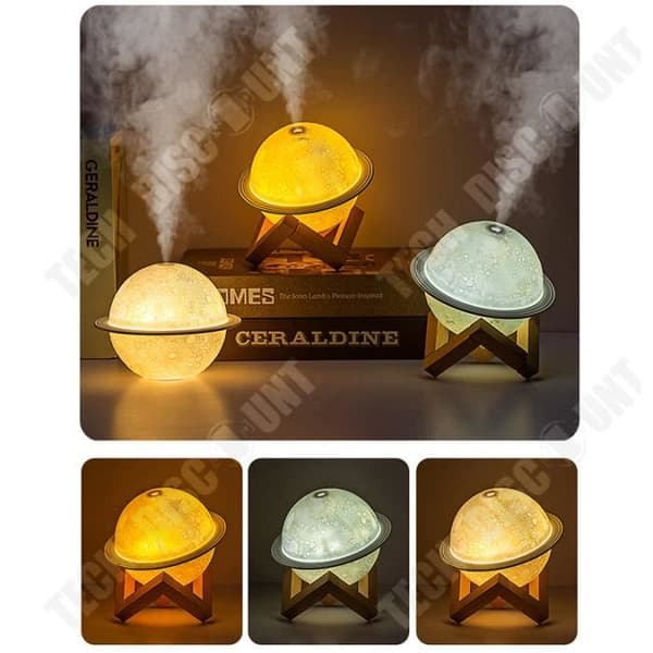 TD® Planet light luftfuktare USB nattlampa kontor känslig volym dimma luftrenare ögonskydd atmosfär lum