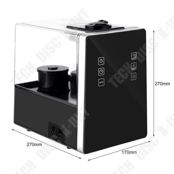 TD® Ultrasonic Dual Purpose Warm+Cool Air Luftfuktare med fjärrkontroll Aroma Diffuser - Luftbehandlingsluftfuktare