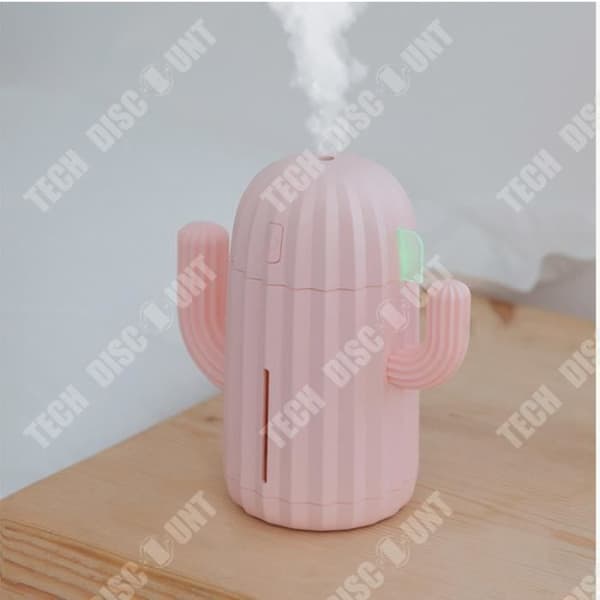 TD® Mini Desktop Luftfuktare LED Nattljus Hem Sovrum Kreativ Ny Cactus Charging