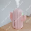 Miniatyrbild 1 av 4: TD® Mini Desktop Luftfuktare LED Nattljus Hem Sovrum Kreativ Ny Cactus Charging