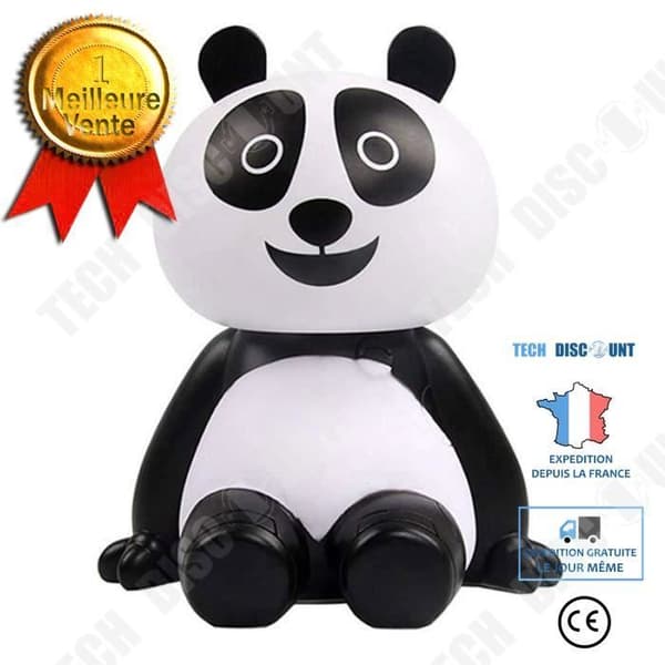TD® Ultrasonic Luftfuktare Mini Usb Luftfuktare Söt Panda eterisk olja Diffuser Aroma Cool Mist Hem