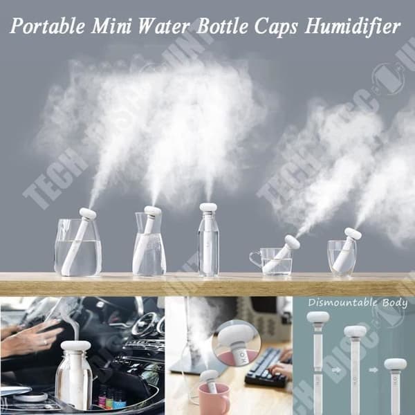 TD® HUMIDIFIER Bärbar minivattenflaska Steamer Luftfuktare med USB-behandling för bil och hemluftrenare