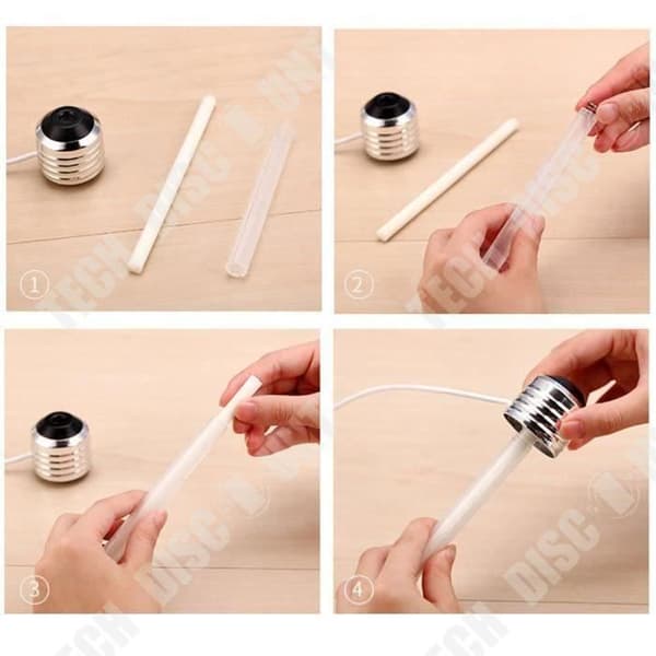 TD® USB LED Bulb Shape Luftfuktare - Färgglad ultraljudsluftfuktare - Luftrenare behandling