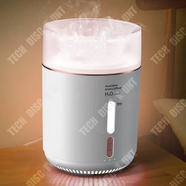 TD® Dubbel Spray Luftfuktare USB Atomizer Hemmakontor Mute Fuktighetsinstrument Färgrik Atmosphere Lamp Ar Diffuser