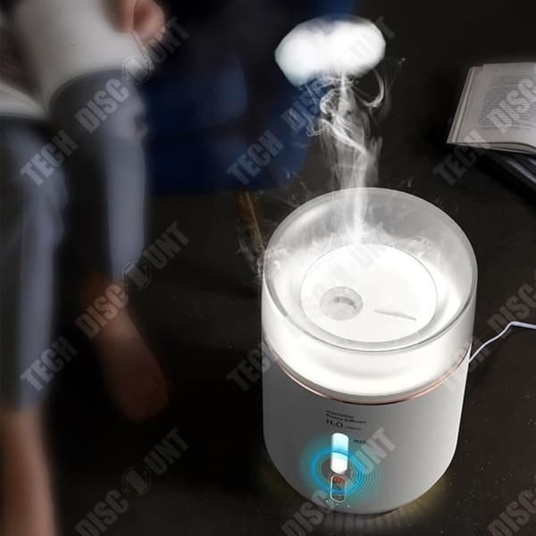 TD® Dubbel Spray Luftfuktare USB Atomizer Hemmakontor Mute Fuktighetsinstrument Färgrik Atmosphere Lamp Ar Diffuser