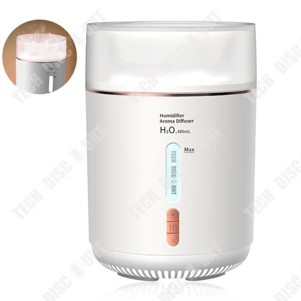 TD® Dubbel Spray Luftfuktare USB Atomizer Hemmakontor Mute Fuktighetsinstrument Färgrik Atmosphere Lamp Ar Diffuser
