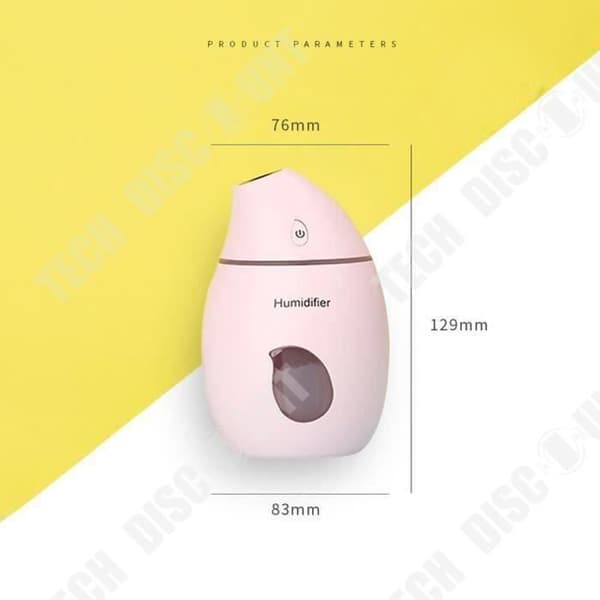 TD® Ultrasonic LED Night Spray Humidifier - Purifying Humidifier Luftbehandling för hem, bil, kontor...