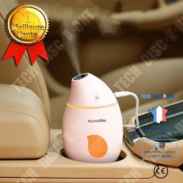 TD® Ultrasonic LED Night Spray Humidifier - Purifying Humidifier Luftbehandling för hem, bil, kontor...