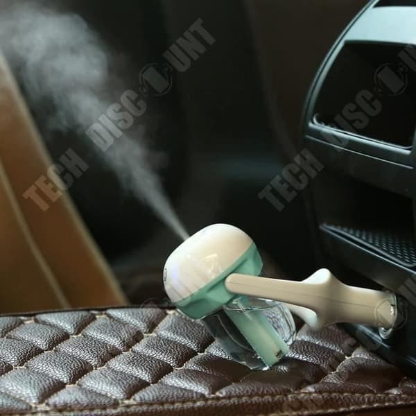TD® Mini automatisk luftfuktare för bil - Luftrenare Diffuser eteriska oljor och doft - Bärbar - Blå 12V