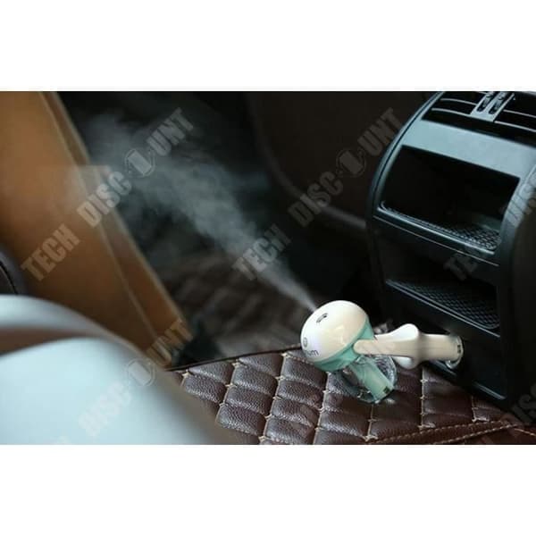 TD® Mini automatisk luftfuktare för bil - Luftrenare Diffuser eteriska oljor och doft - Bärbar - Blå 12V