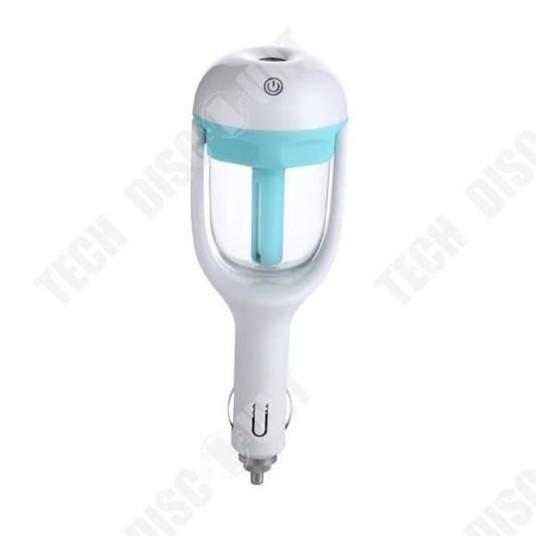 TD® Mini automatisk luftfuktare för bil - Luftrenare Diffuser eteriska oljor och doft - Bärbar - Blå 12V