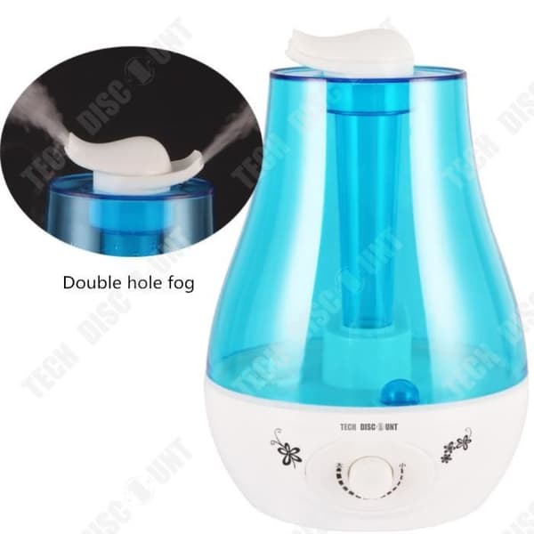 TD® Luftfuktare Hem Baby Sovrum Tyst Kontorsrenare Ultraljud Aromaterapi Diffuser Nattljus Atomizer