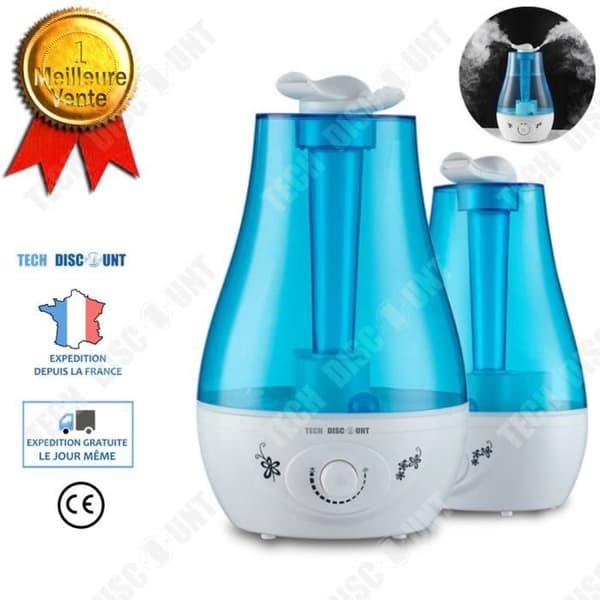 TD® Luftfuktare Hem Baby Sovrum Tyst Kontorsrenare Ultraljud Aromaterapi Diffuser Nattljus Atomizer