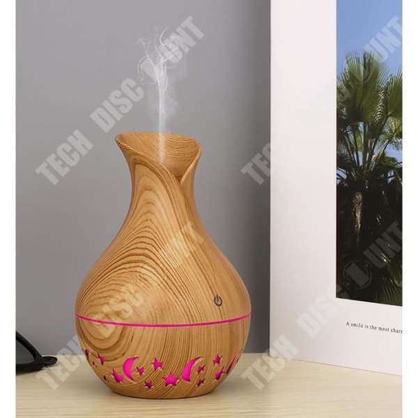 TD® Aroma Diffuser Träkornsluftfuktare Träkorn Aroma Diffuser ihålig eterisk oljerening