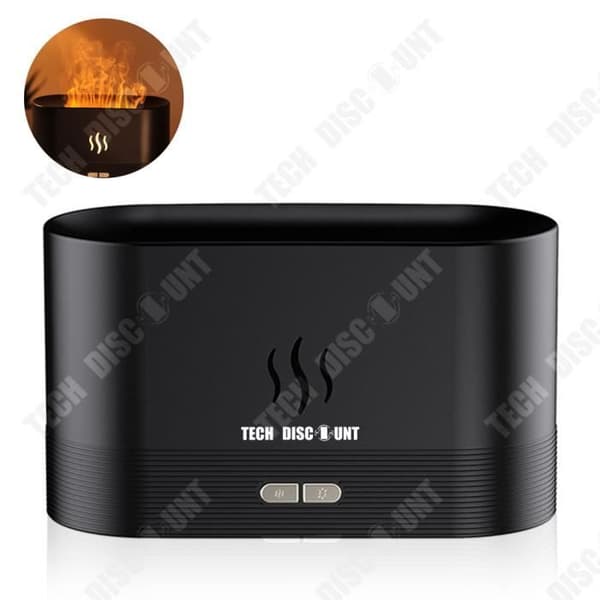 TD® luftfuktare kreativ simulering flamma aromaterapi maskin atmosfär lampa sovrum vardagsrum bil mjukt ljus med sömn