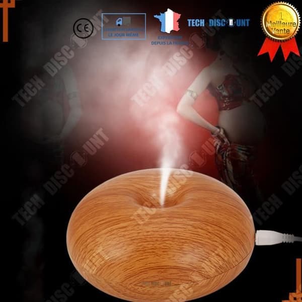 Woodgrain TD® luftfuktare 175ml Lätt att använda Kan användas som aromaterapidiffusor