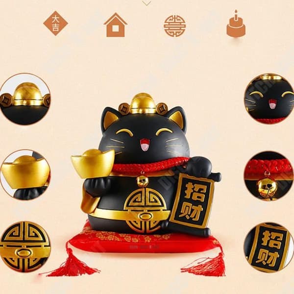 TD® Luftfuktare Dekorationer Katt naturharts svart gul japan söt rening giftig gas kol multifunktionell