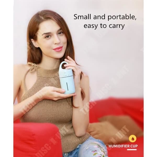 TD® Luftfuktare Hem Baby Sovrum Tyst Kontorsrenare Ultraljud Aromaterapi Diffuser Nattljus Atomizer