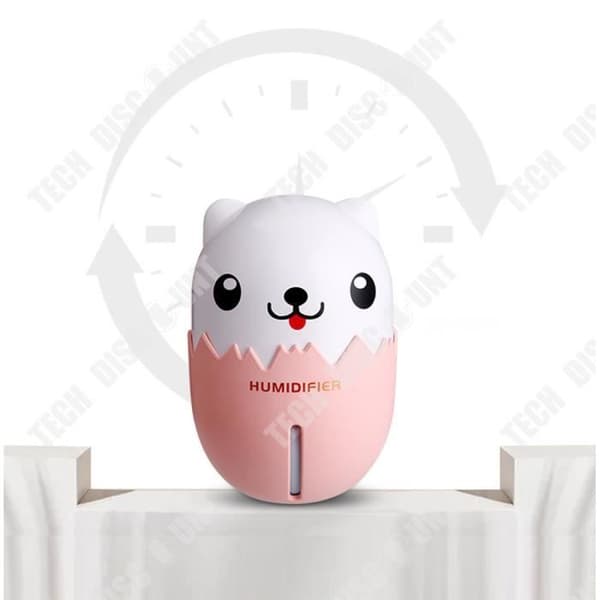 TD® HUMIDIFIER 3 i 1 söt LED Cat Luftfuktare - Luftfuktare Fläkt Diffusor - Luftrenare Behandling