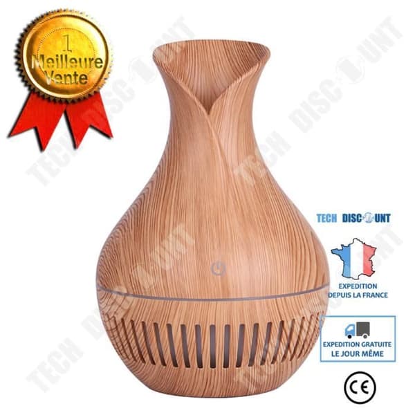 TD® Aroma Diffuser Träkorn Aroma Diffuser Ihålig eterisk olja Rening Kontor Billykta Doft