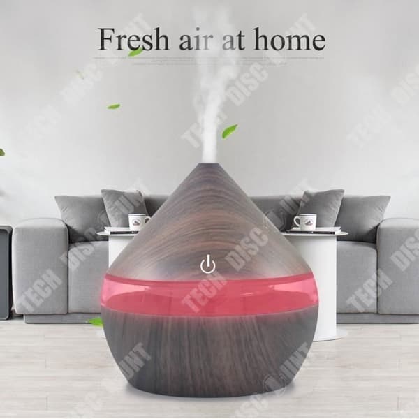 TD® Luftfuktare LED Air Aroma Essential Oil Ultrasonic Aromatherapy - Behandling Flerfärgad luftrenare för sovrum