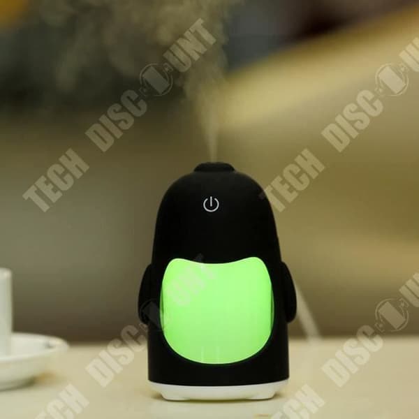 TD® Penguin-formad bärbar luftfuktare- Mini USB Light Air Purifier- Heminredning- Mini och bekvämt