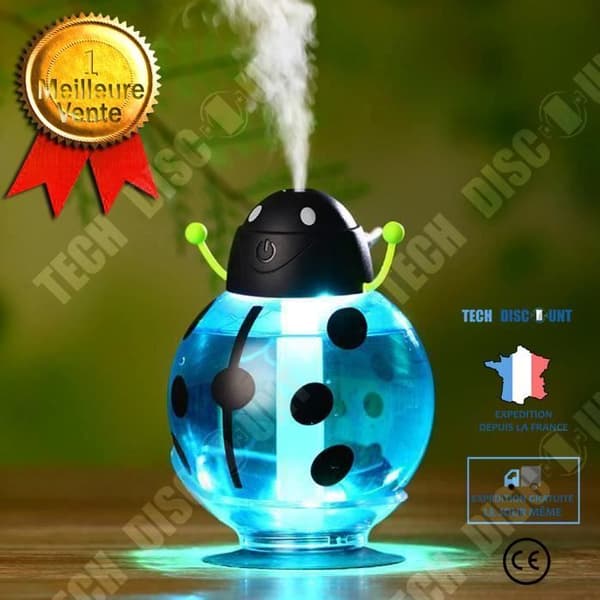 TD® Beatles Home Aroma LED luftfuktare Air Diffuser Purify Atomizer Blue Air Treatment