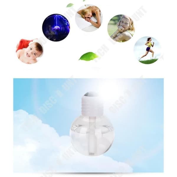 TD® Portable LED Bulb Shape Luftfuktare - Bilkontor Hem Flerfärgad LED Luftrenare Behandling