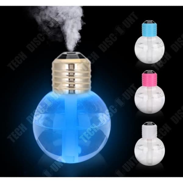 TD® Portable LED Bulb Shape Luftfuktare - Bilkontor Hem Flerfärgad LED Luftrenare Behandling