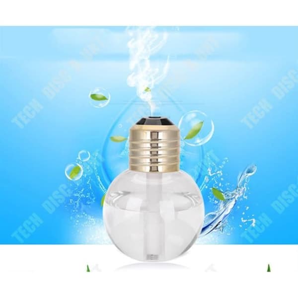 TD® Portable LED Bulb Shape Luftfuktare - Bilkontor Hem Flerfärgad LED Luftrenare Behandling