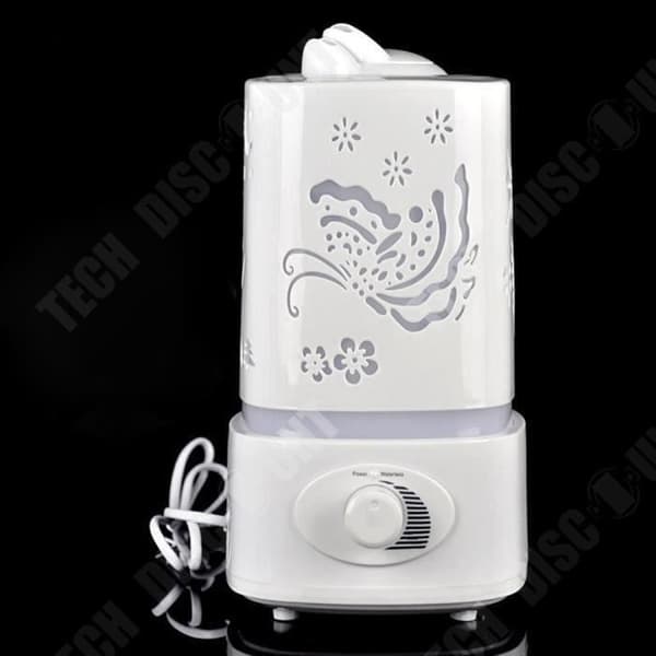 TD® 1,5L luftfuktare Diffusor Färg Lampa Väckarklocka Över 10 timmar Diffusionsstopp Automatisk ljusspridare