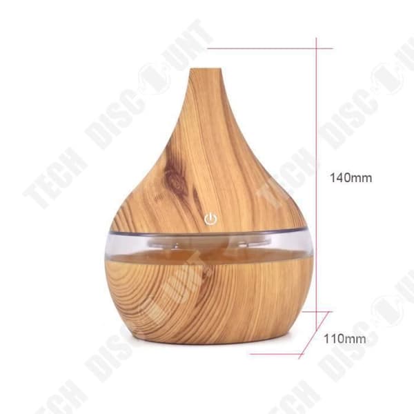 TD® Luftfuktare LED Air Aroma Essential Oil Ultrasonic Aromatherapy - Flerfärgad luftrenare behandling för
