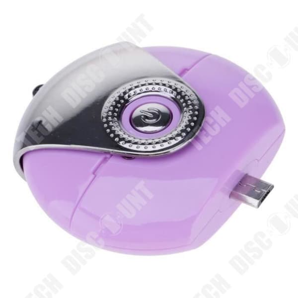 TD® Diffuser - Aromaterapi luftfuktare - Diffuser kompatibel Android IOS iPhone Samsung - LILA - Solid och resistent