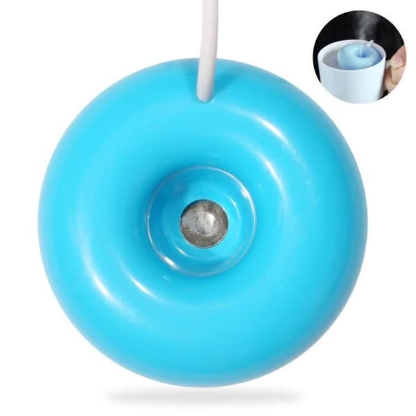 TD® Hemmakontor USB Mini Donuts Flytande i luften Luftfuktare Blå vattenrenare Diffusor Luftbehandling