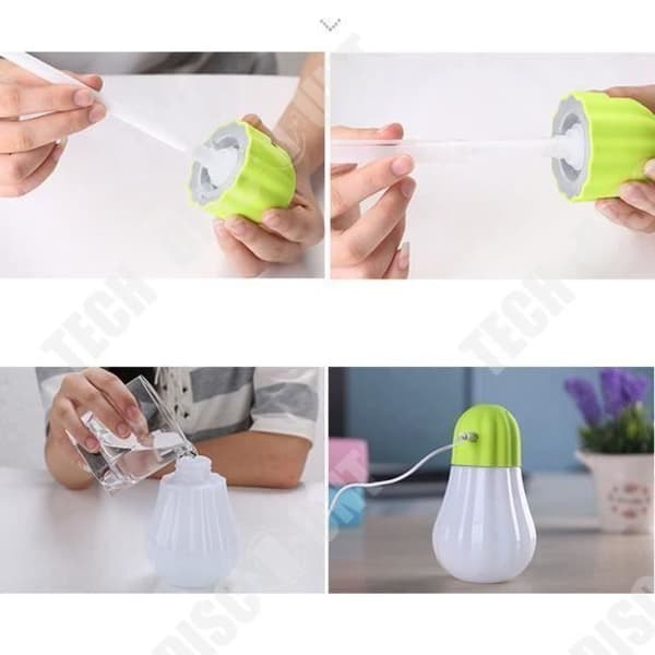 TD® Mini Luftfuktare USB Touch Button Night Light - Luftbehandlingsrenare för sovrum, hem...